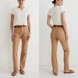 Madewell The Garment-Dyed '90s Straight Cargo Pant Khaki Tan Nn411 Size 29 X 30
